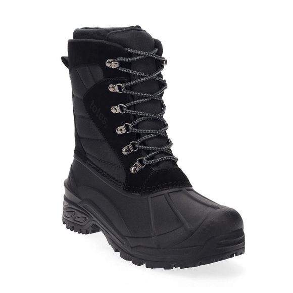 totes Shoes Totes Briggs Mens Black Waterproof Snow Boots Poshmark
